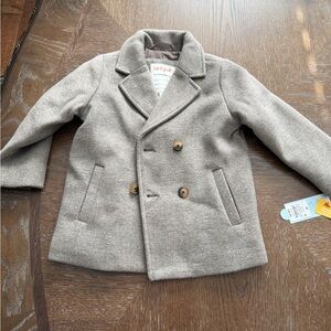 Cat & Jack Kids Gray Peacoat size 3T